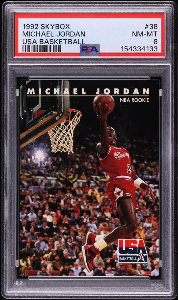 1992 #38 Michael Jordan PSA 8 Skybox USA