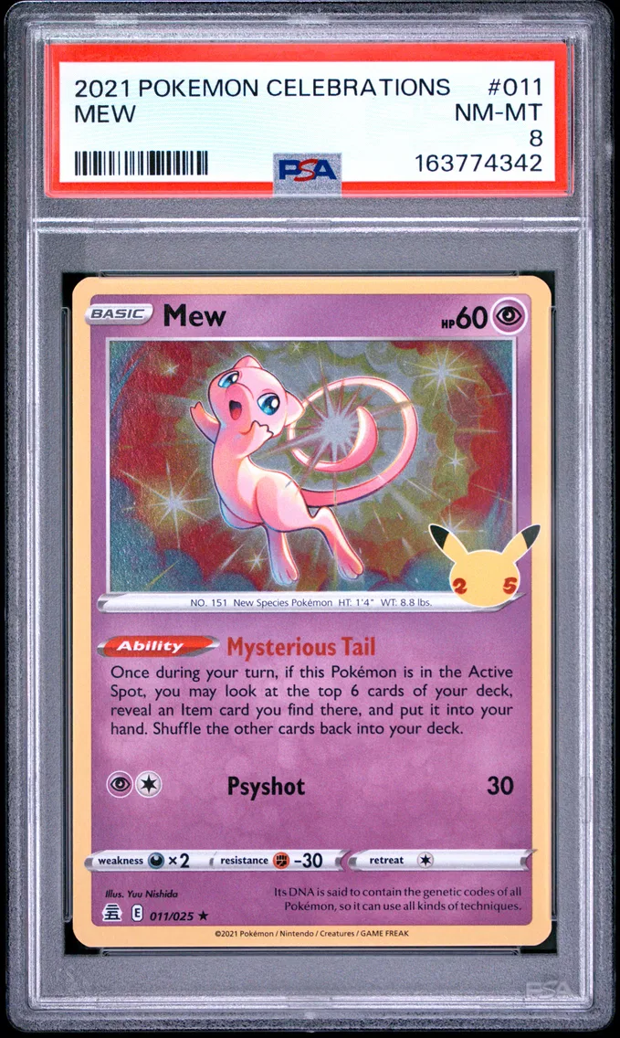2021 #011 Mew PSA 8 Celebrations