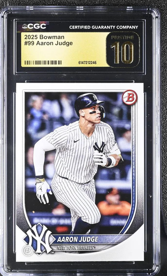 2025 #99 Aaron Judge CGC 10 Pristine Bowman Bowman