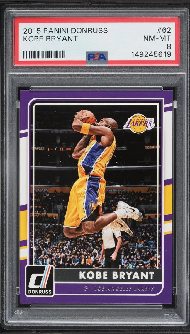2015 Donruss Basketball Kobe Bryant #62 PSA 8 NM-MT