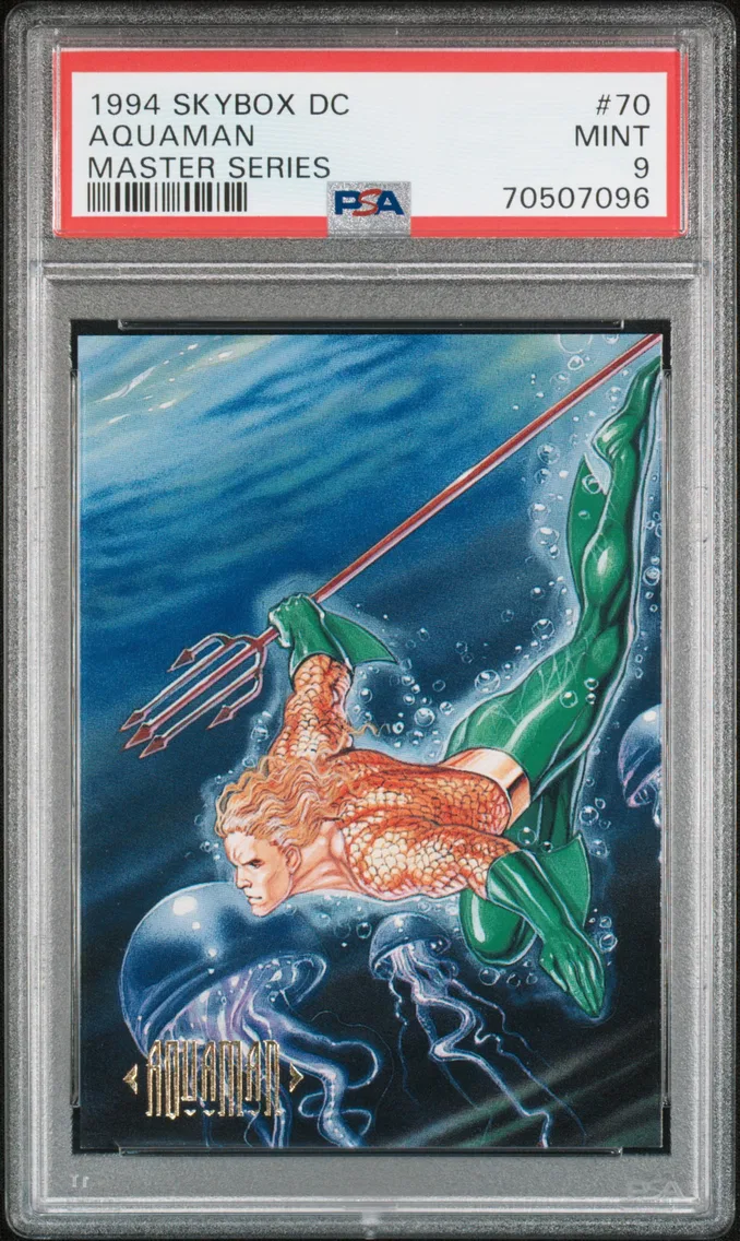 1994 #70 Aquaman PSA 9 Skybox DC Master Series