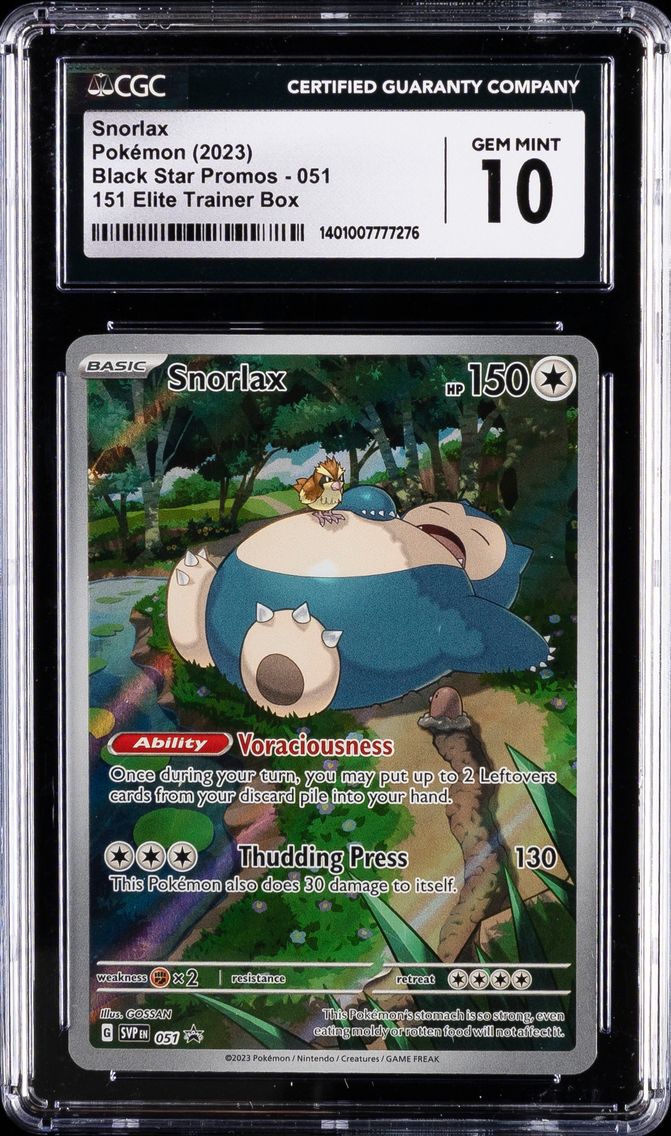 2023 #051 Snorlax CGC 10 Svp EN-