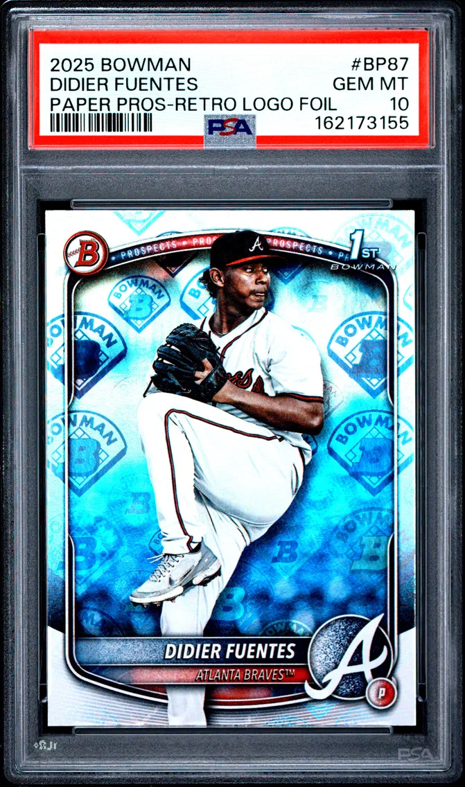 2025 #BP87 Didier Fuentes PSA 10 Bowman Paper Prospects