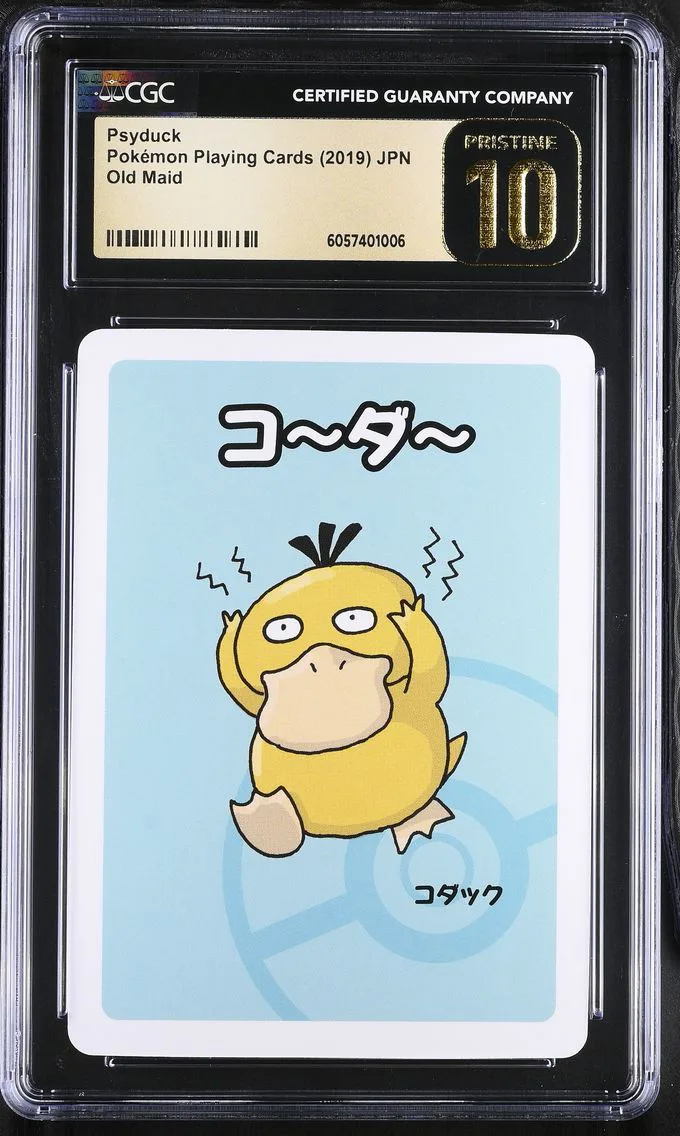 2019 #NA Psyduck CGC 10 Pristine Old Maid (Red Back) - Japanese