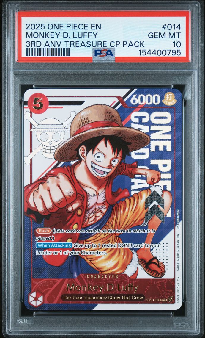 2025 #014 Monkey D. Luffy PSA 10