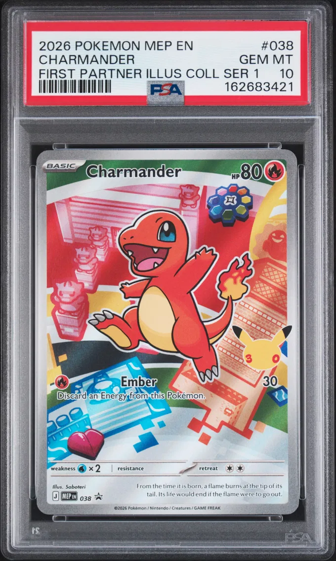 2026 #038 Charmander PSA 10 Mep EN-Me Black Star Promo