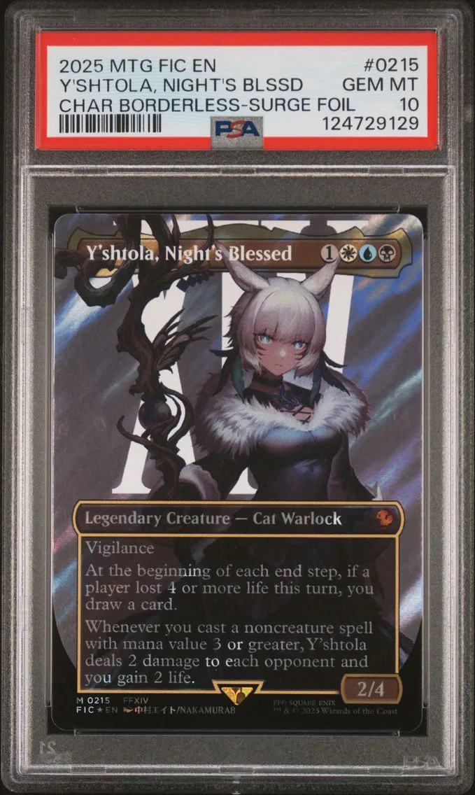2025 #0215 Y'Shtola, Night's Blessed PSA 10 Final Fantasy Commander