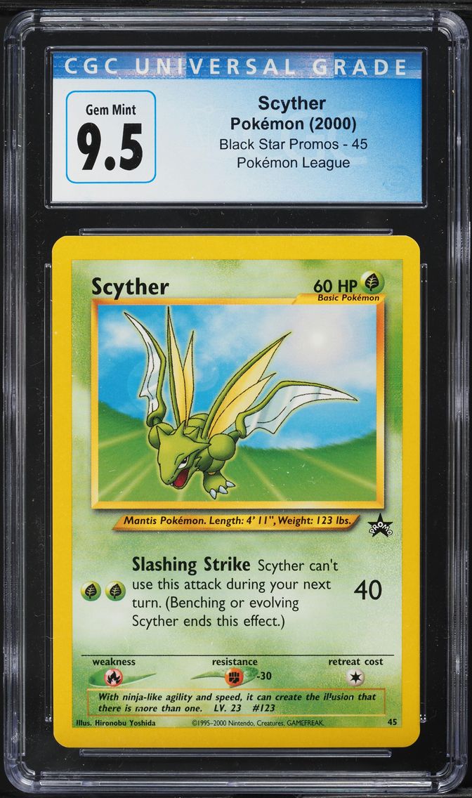 1999 #45 Scyther CGC 10 Black Star Promos - WotC - English Pokemon
