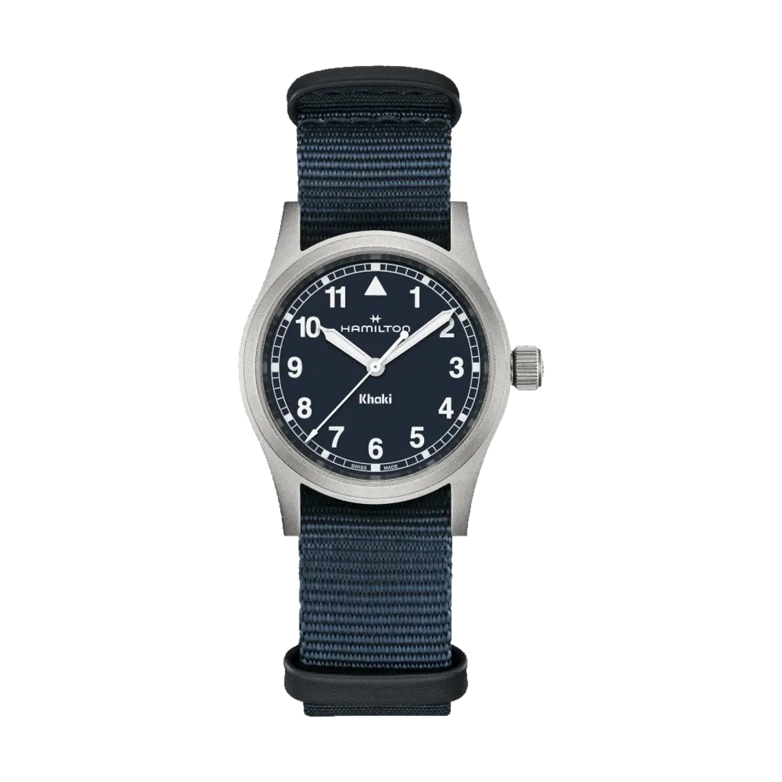 Hamilton Khaki Field Quartz 33mm - Blue on One-Piece Textile Strap