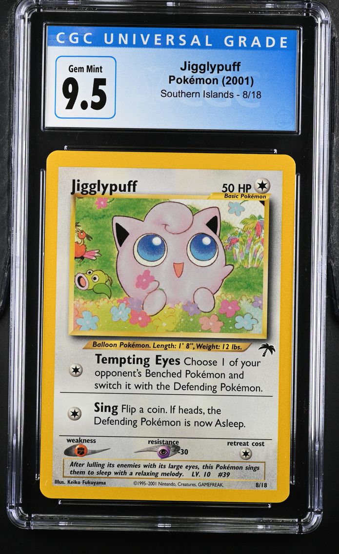 2001 #8 Jigglypuff CGC 10 Southe