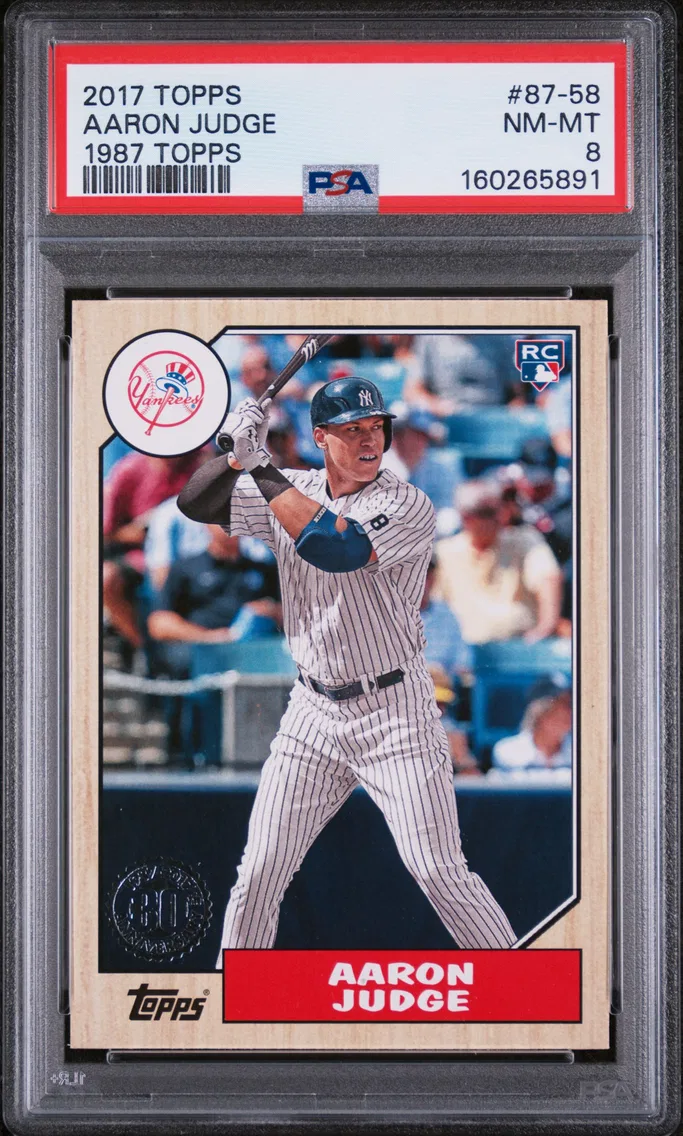 2017 #87-58 Aaron Judge PSA 8 Topps 1987 Topps