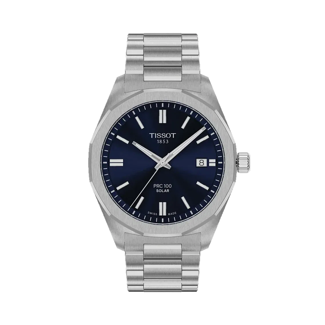 Tissot PRC 100 Solar Quartz 39mm - Blue on Bracelet