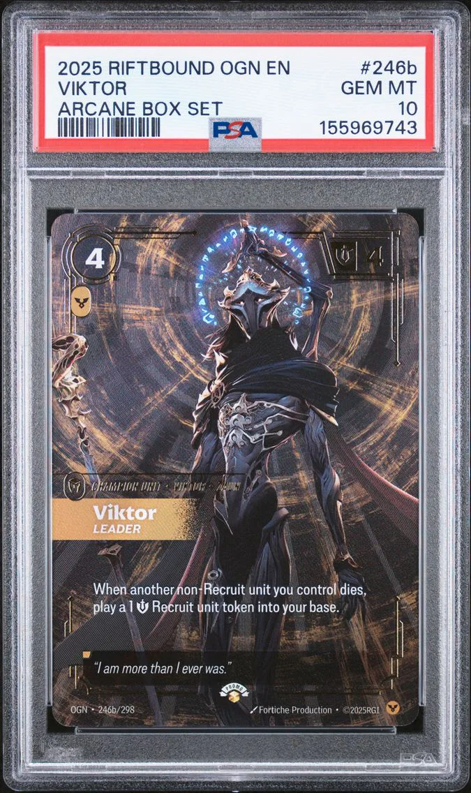 2025 #246b Viktor - Leader PSA 10 Riftbound: League of Legends Ogn-Origins