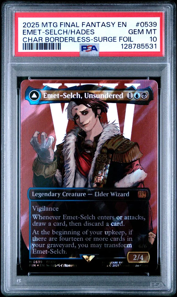 2025 #0539 Emet-Selch, Unsundered/Hades, Sorcerer of Eld PSA 10 Final Fantasy Magic The Gathering