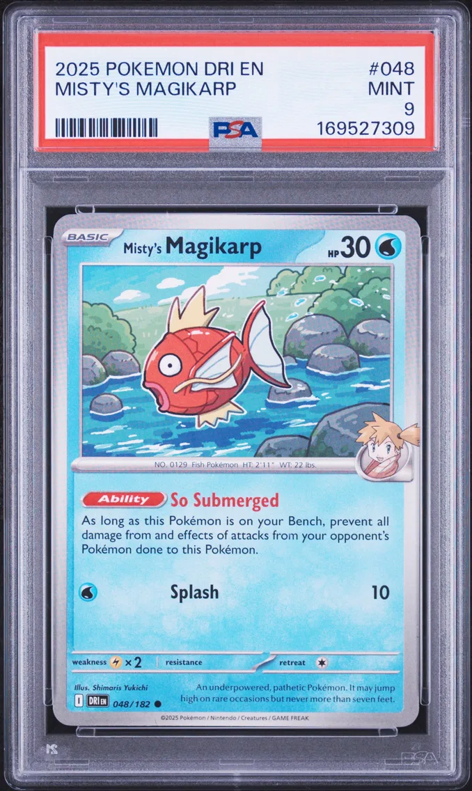 2025 #048 Misty's Magikarp PSA 9 Dri EN-Destined Rivals