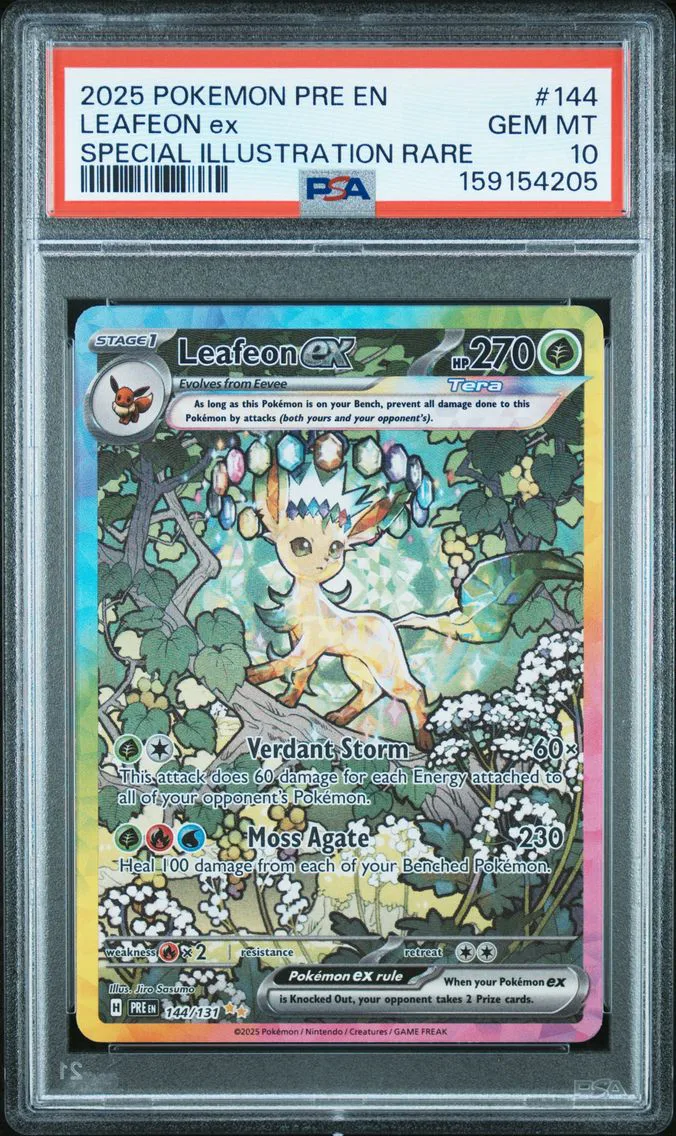 2025 #144 Leafeon EX PSA 10 Pre EN-Prismatic Evolutions