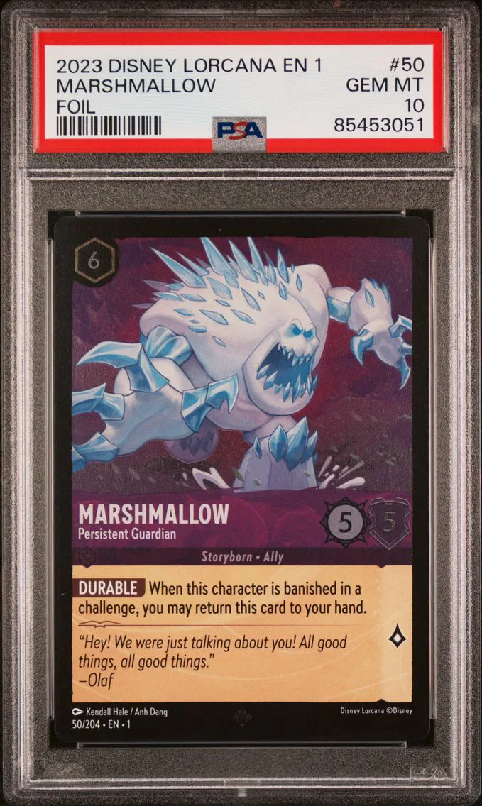 2023 #50 MARSHMALLOW PSA 10 Disney Lorcana EN 1-the First Chapter