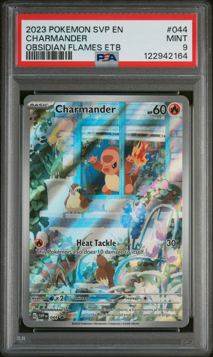 2023 #044 Charmander PSA 9 Svp EN-SV Black Star Promo Pokemon