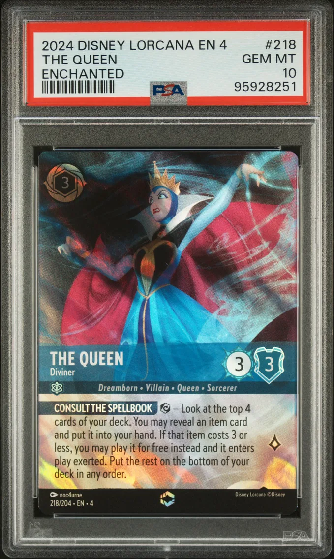 2024 #218 The Queen - Diviner PSA 10 Disney Lorcana EN 4-Ursula's Return