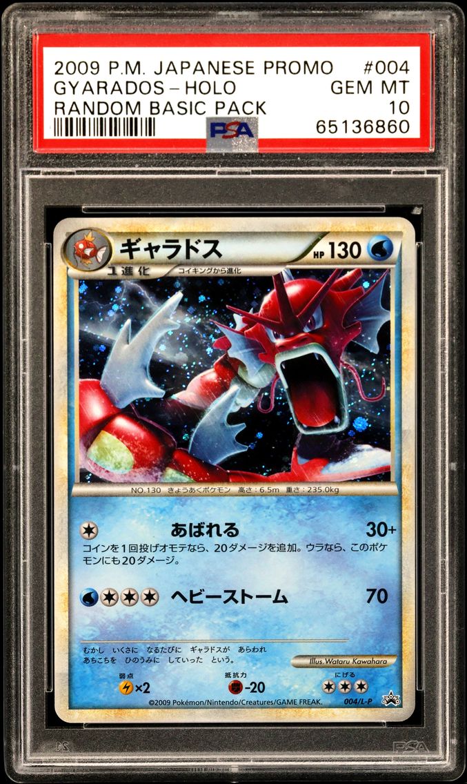 2009 #004 Gyarados-Holo PSA 10 J