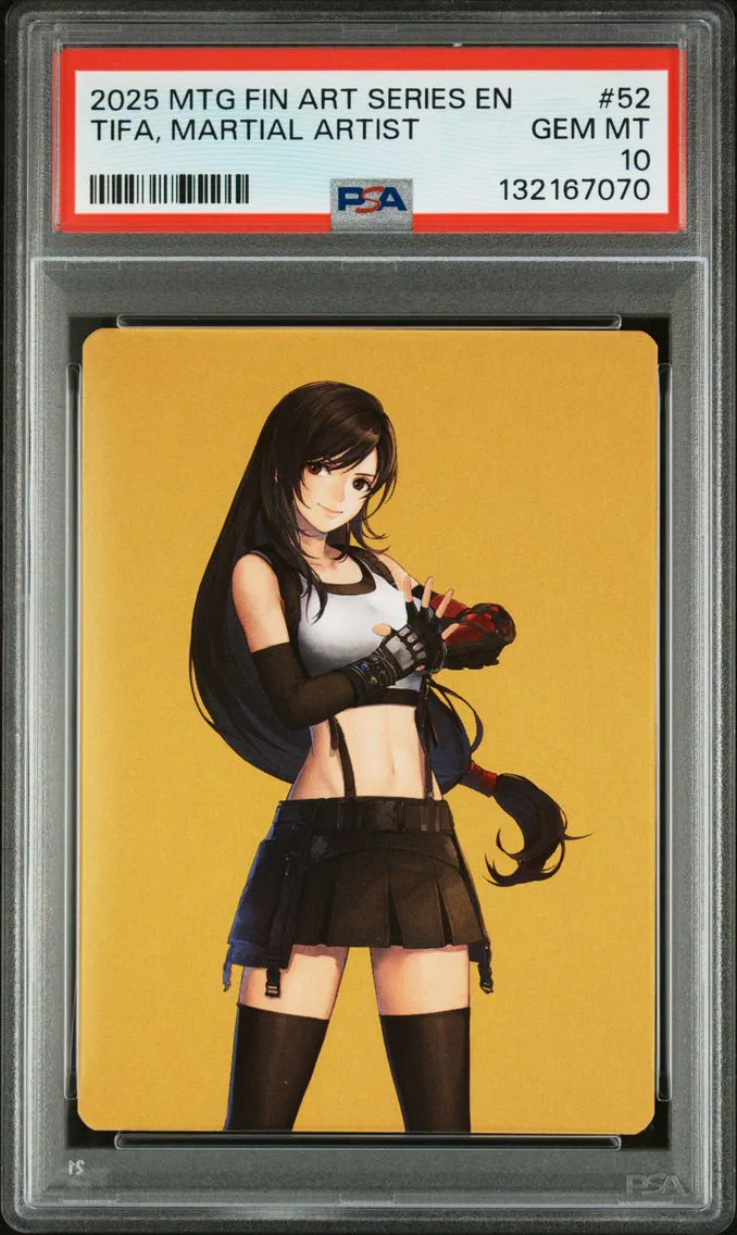 2025 #52 Tifa, Martial Artist PSA 10 Final Fantasy Art Series