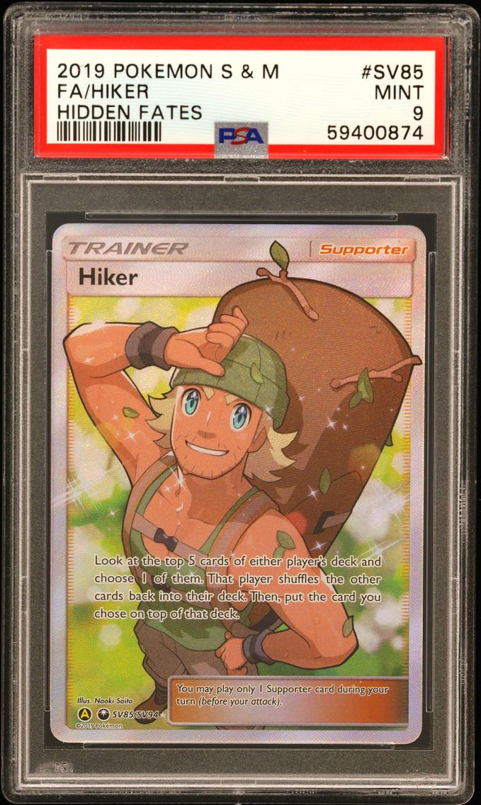 2019 #SV85 Full Art/Hiker PSA 9 