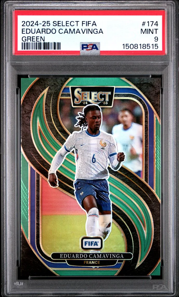 2024 #174 Eduardo Camavinga PSA 9 Panini Select FIFA