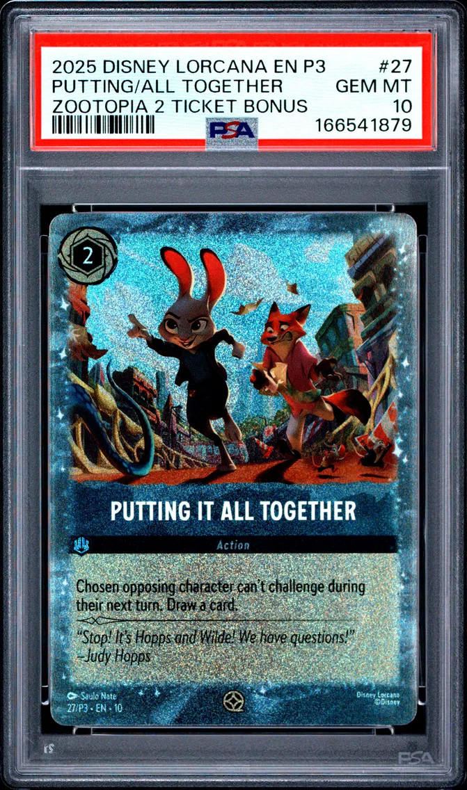 2025 #27 Putting It All Together PSA 10 Disney Lorcana EN P3-Promo