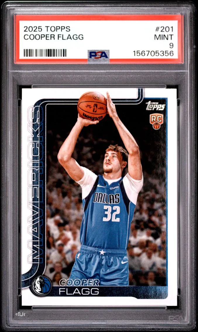 2025 #201 Cooper Flagg PSA 9 Topps