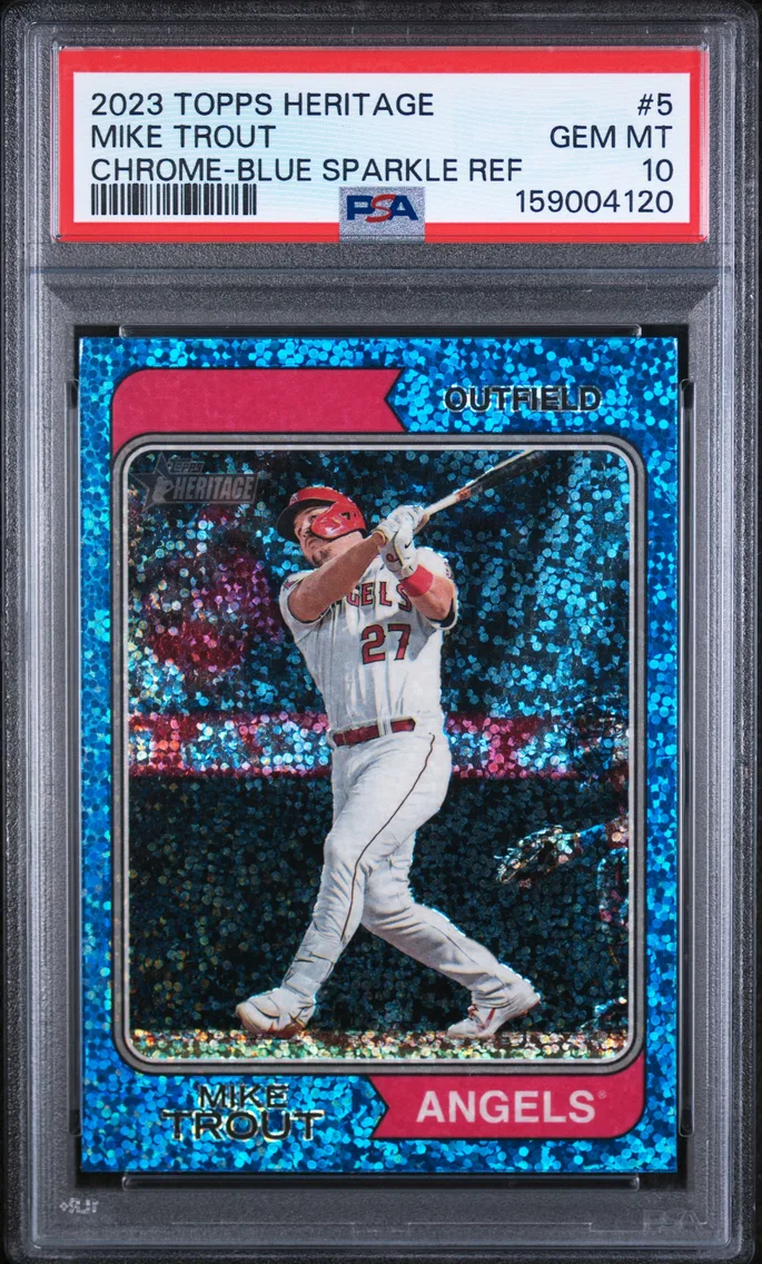 2023 #5 Mike Trout PSA 10 Topps Heritage
