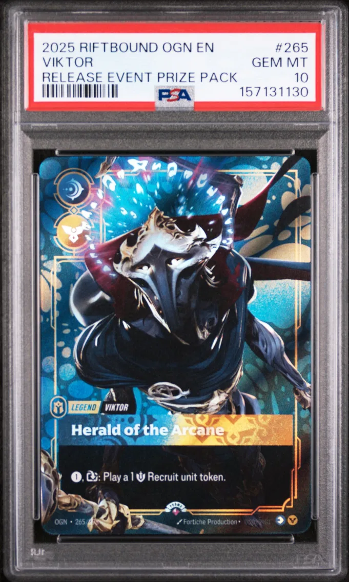 2025 #265 Viktor - Herald of the Arcane PSA 10 Riftbound: League of Legends Ogn-Origins