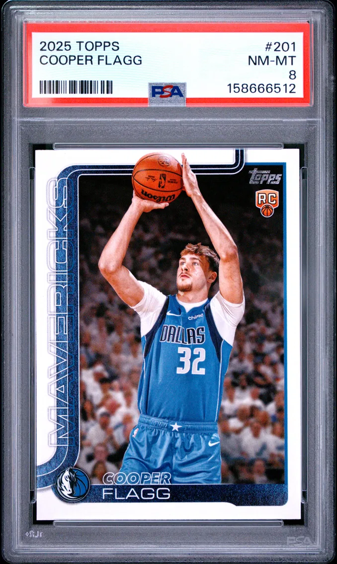 2025 #201 COOPER FLAGG PSA 8 Topps