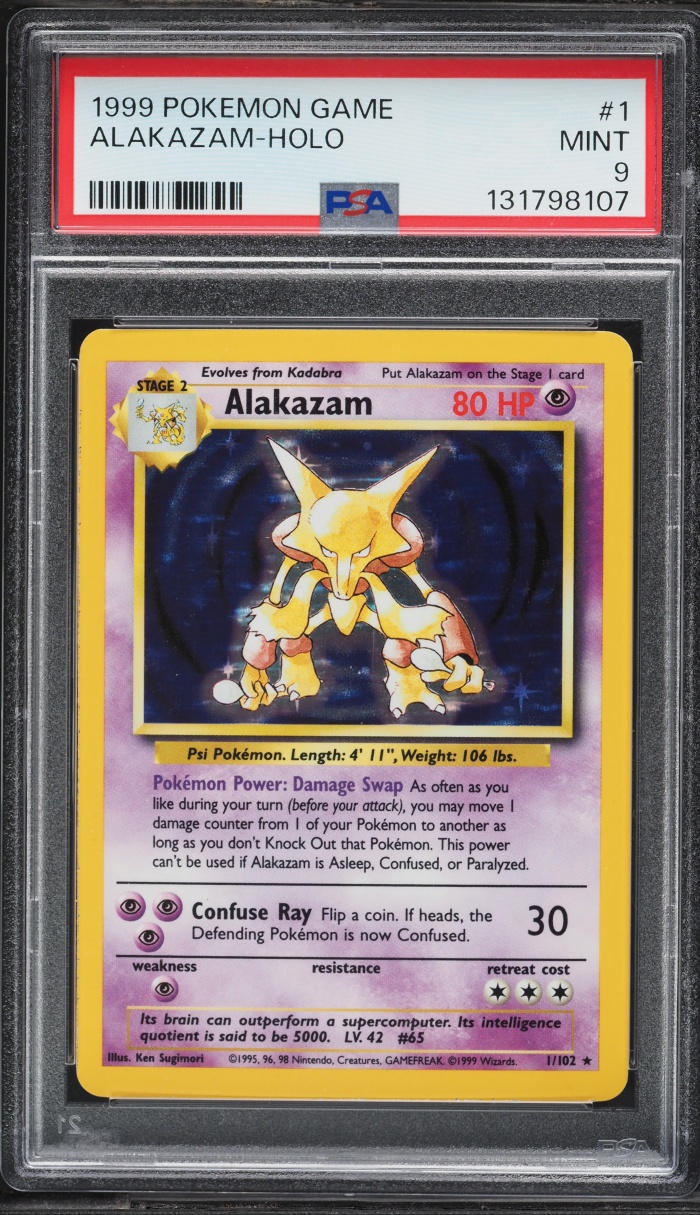 Base Set Holo Alakazam MINT