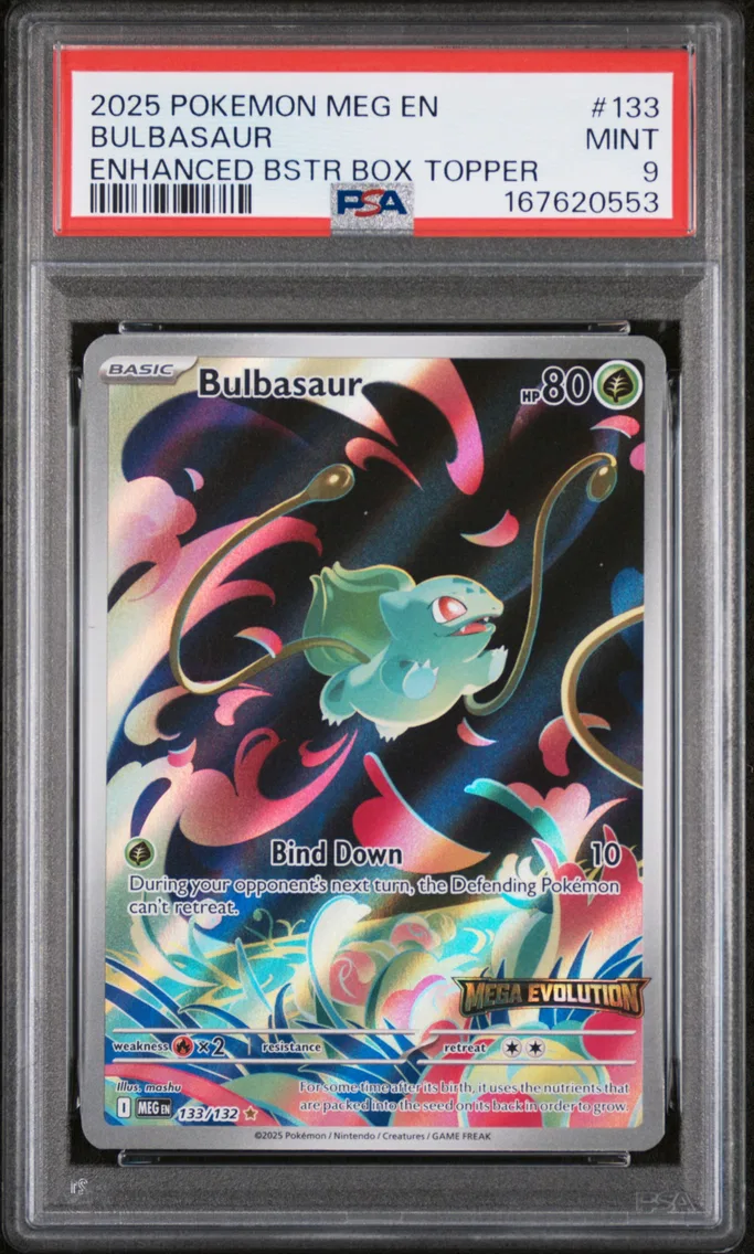 2025 #133 Bulbasaur PSA 9 Meg EN-Mega Evolution