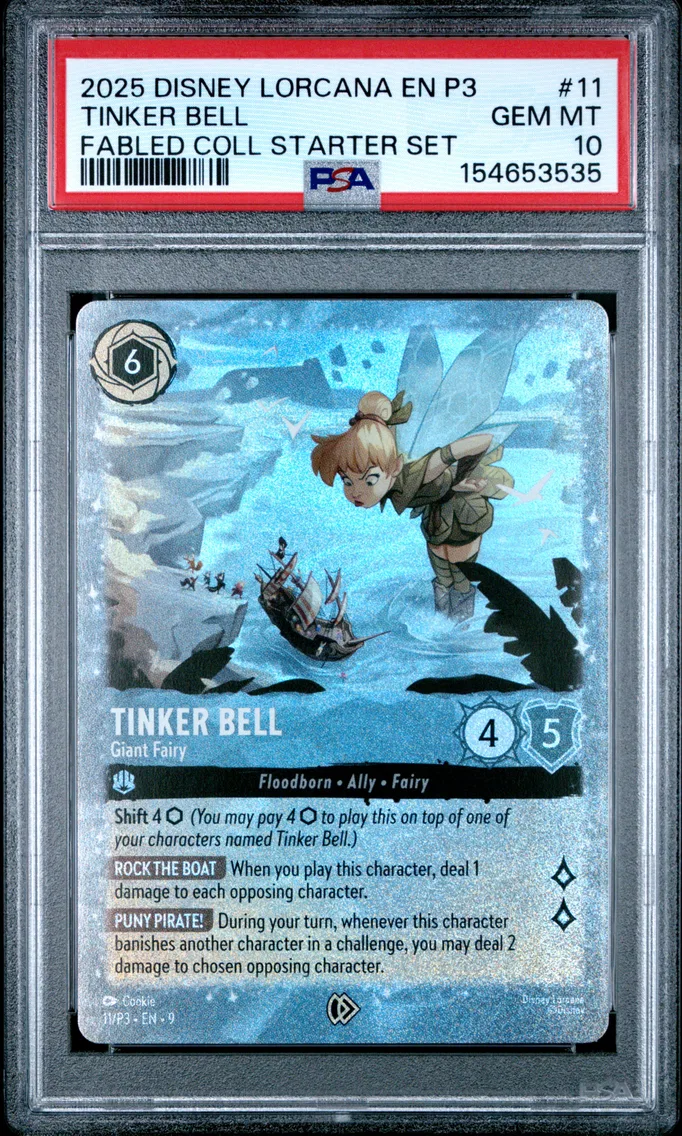 2025 #11 Tinker Bell - Giant Fairy PSA 10 Disney Lorcana EN P3-Promo