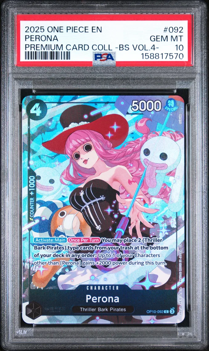 2025 #092 Perona PSA 10 One Piece Premium Card Collection -Best Selection Vol.4 -