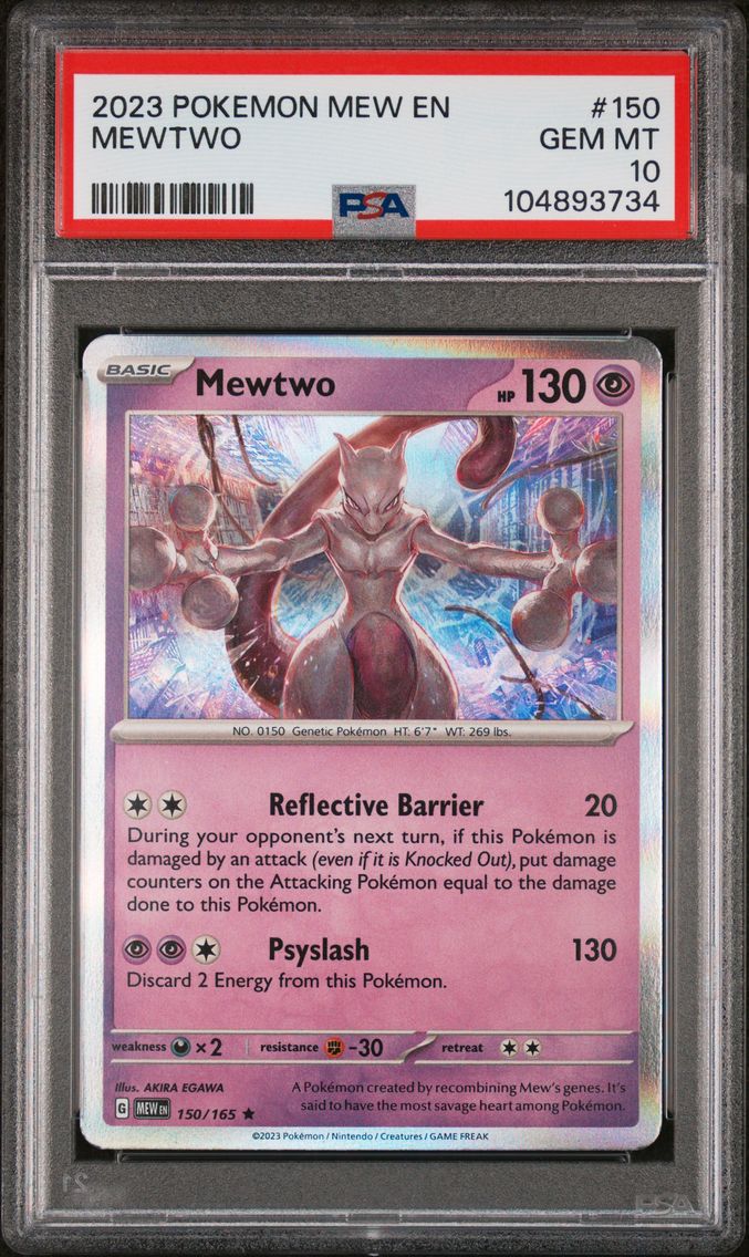 2023 #150 Mewtwo PSA 10 Mew EN-151 Pokemon