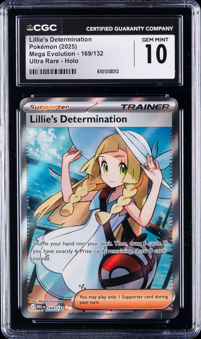 2025 #169 Lillie's Determination CGC 10 Mega Evolution - MEG EN - English Pokemon