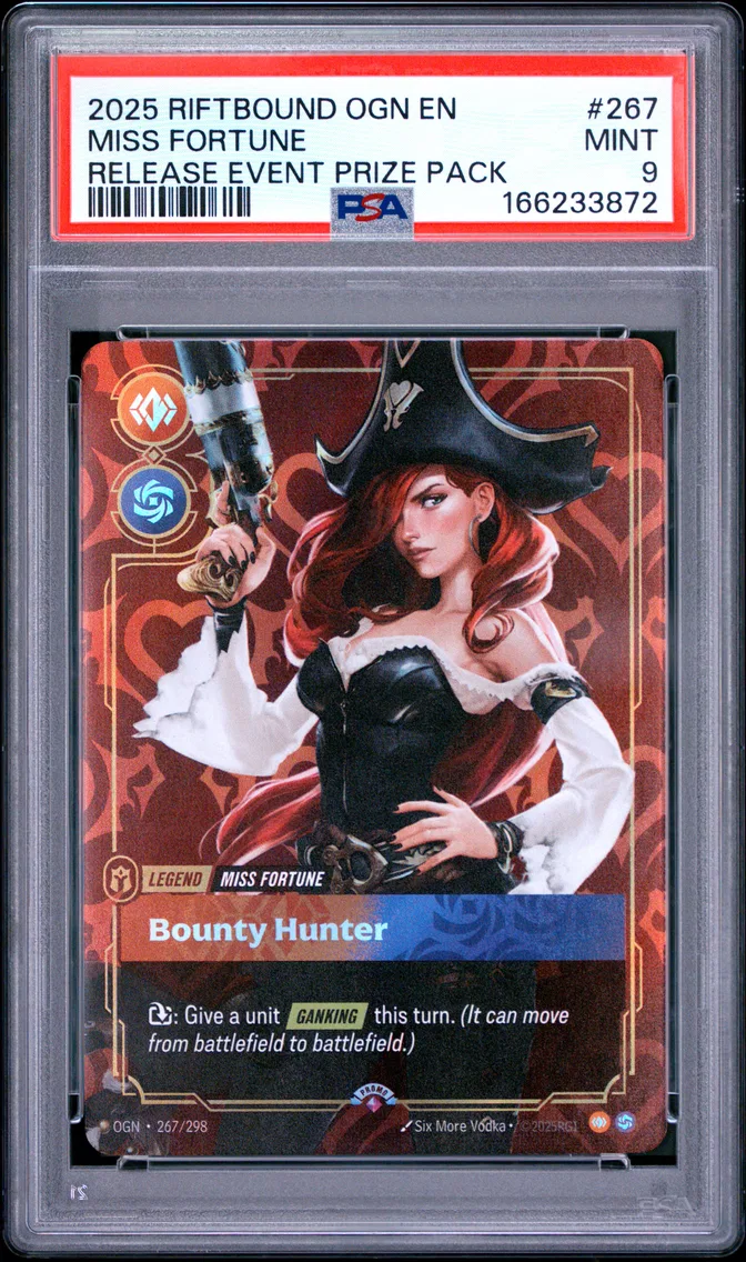 2025 #267 Miss Fortune - Bounty Hunter PSA 9 Riftbound: League of Legends Ogn-Origins