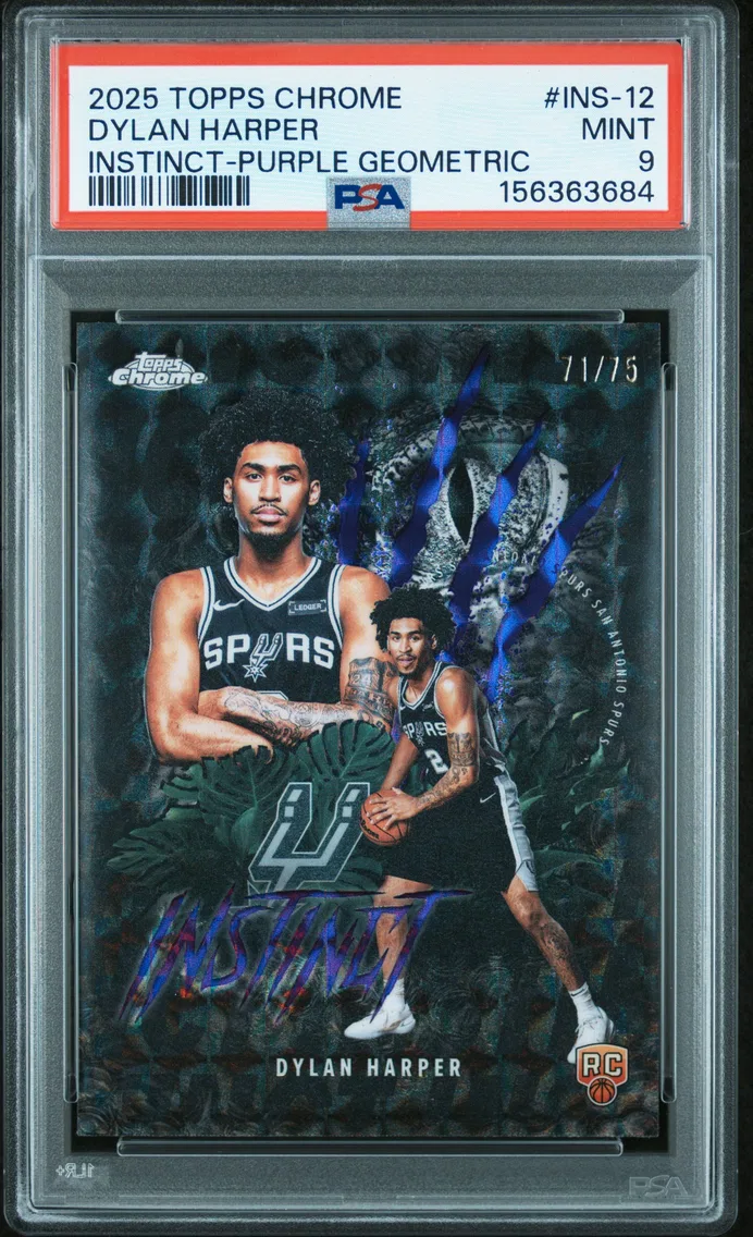 2025 #INS-12 DYLAN HARPER PSA 9 Topps Chrome Instinct
