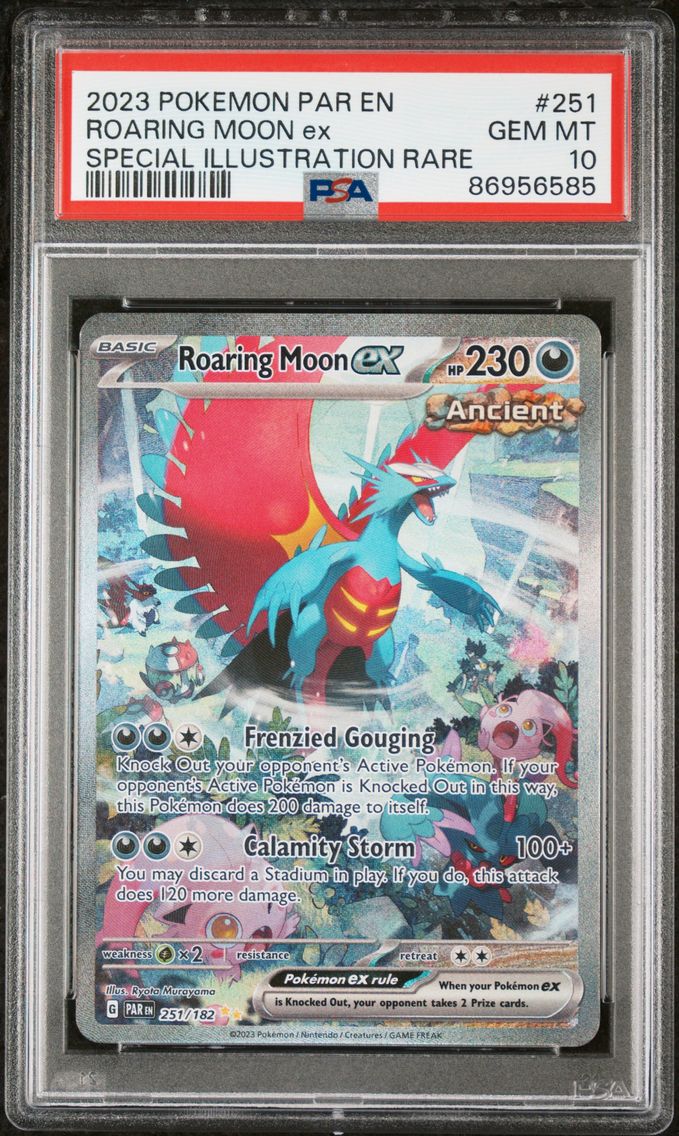 2023 #251 Roaring Moon EX PSA 10 Par EN-Paradox Rift Pokemon