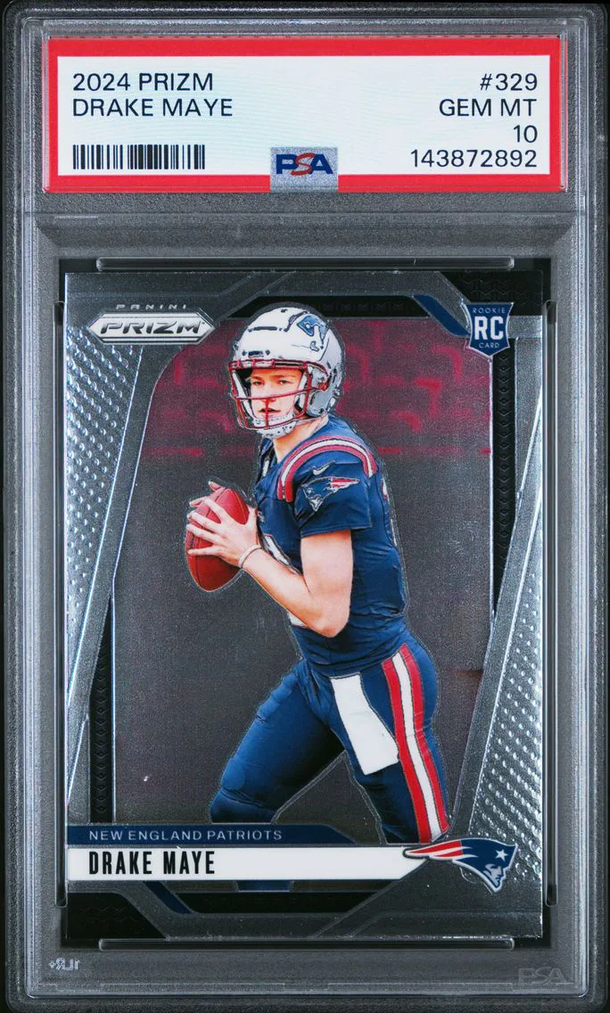 2024 #329 Drake Maye PSA 10 Panini Prizm