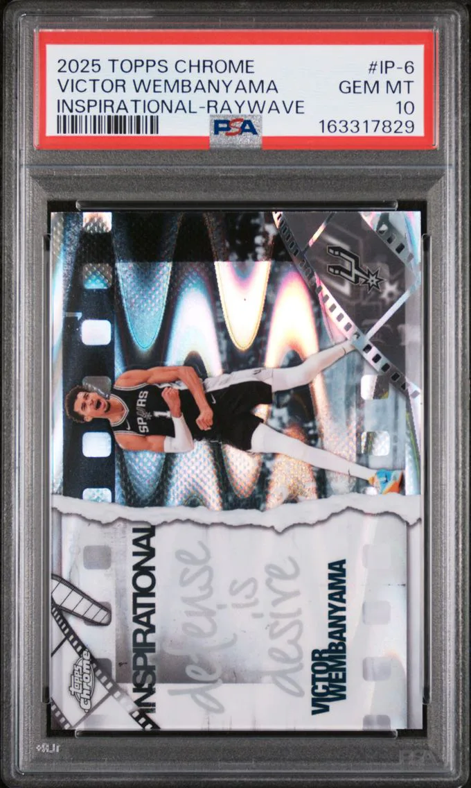 2025 #IP-6 Victor Wembanyama PSA 10 Topps Chrome Inspirational