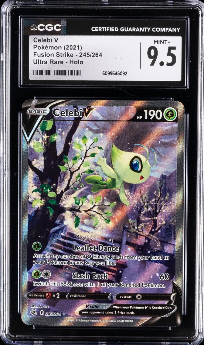 2021 #245 Full Art/Celebi V CGC 9.5 Sword & Shield Fusion Strike Pokemon