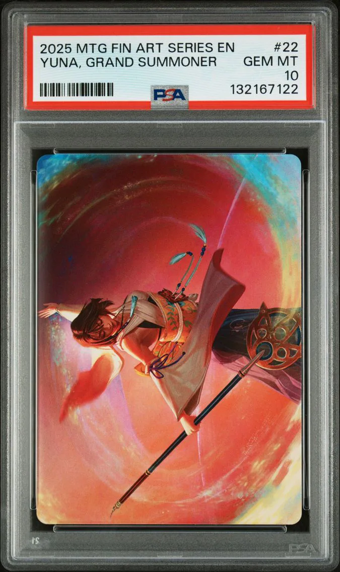 2025 #22 Yuna, Grand Summoner PSA 10 Final Fantasy Art Series