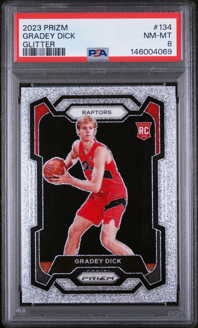2023 #134 Gradey Dick PSA 8 Panini Prizm