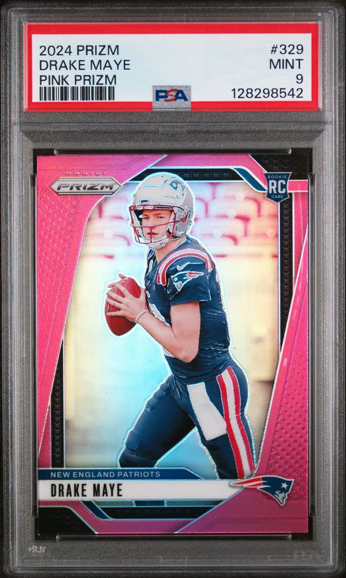 2024 #329 Drake Maye PSA 9 Panini Prizm