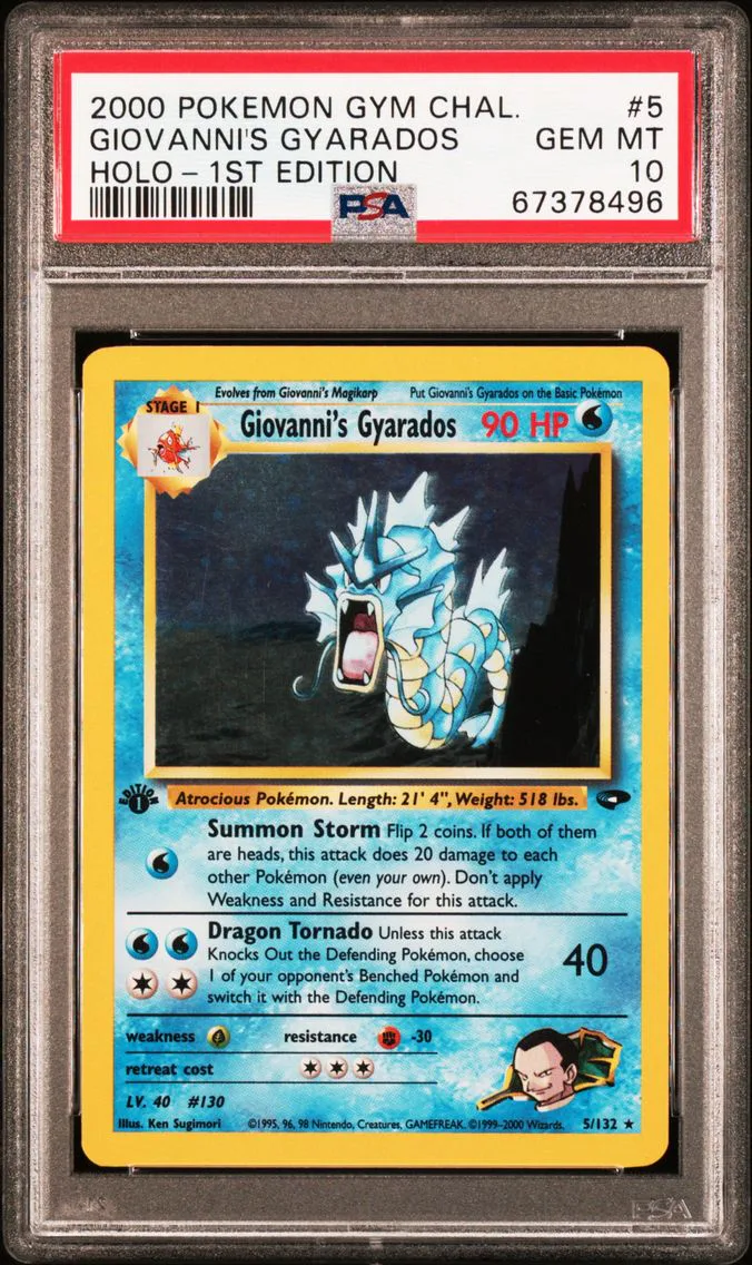 2000 #5 Giovanni's Gyarados PSA 