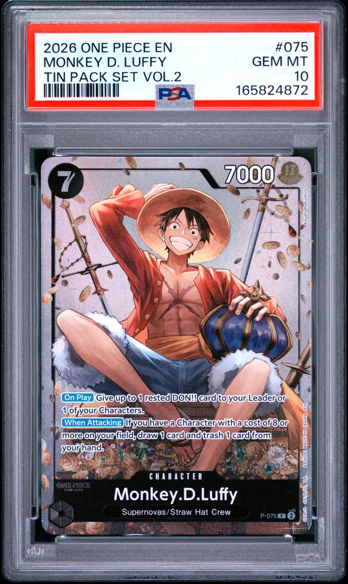 2026 #075 Monkey D. Luffy PSA 10 One Piece Promos