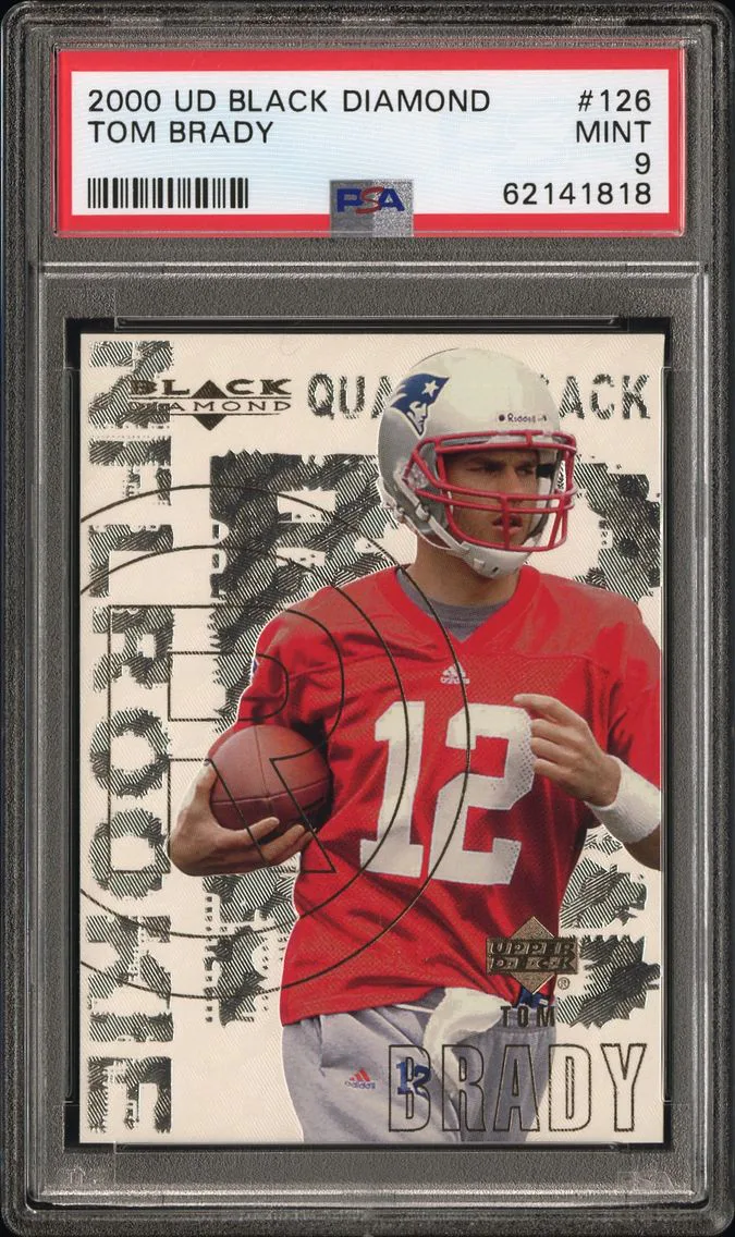 2000 #126 Tom Brady PSA 9 Upper Deck Black Diamond